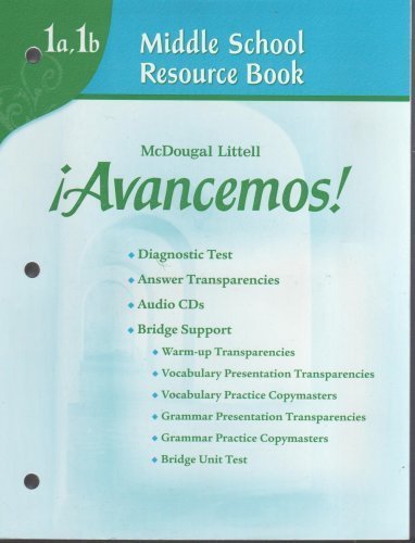 McDougal Littell Ã­Avancemos! Middle School Resource Book Levels 1A/1B