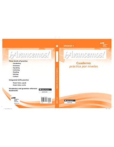 Â¡Avancemos! Cuaderno Practica por niveles Student Edition Level 1