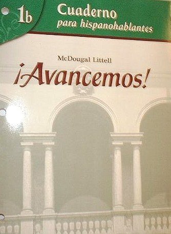 Â¡Avancemos! Cuaderno para hispanohablantes (Student)Level 1B