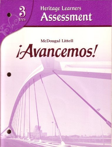 McDougal Littell Ã­Avancemos! Heritage Learners Assessment Level 3
