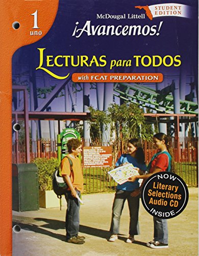 McDougal Littell Ã­Avancemos! Florida Lecturas para todos (IAR) (Student) w/Audio CD Level 1