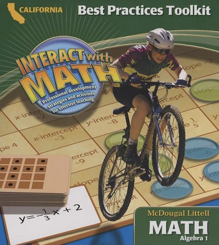 Mcdougal Littell Middle School Math California Best Practices Toolkit Algebra 1 Mcdougal Littel