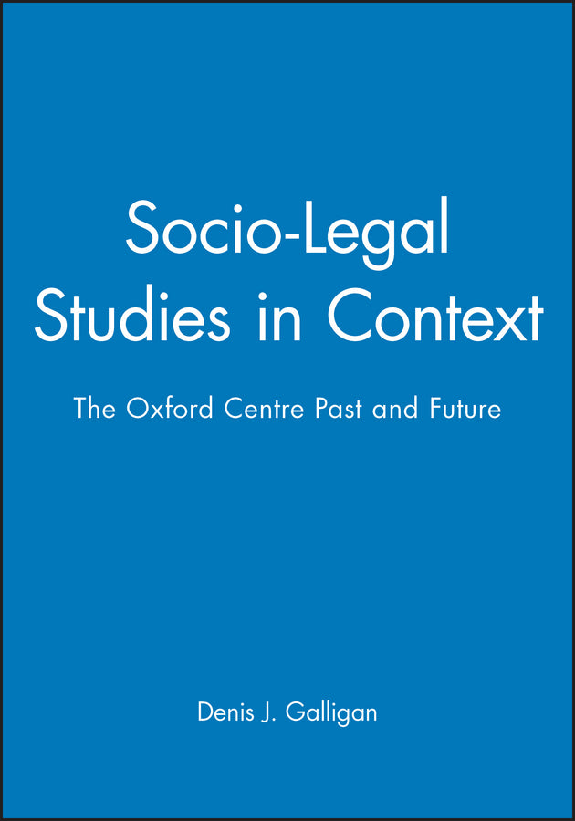Socio-Legal Studies in Context