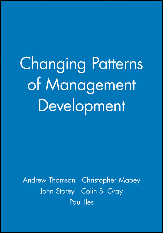Changing Patterns of Management Development