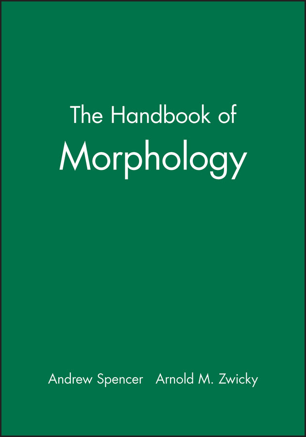 The Handbook of Morphology