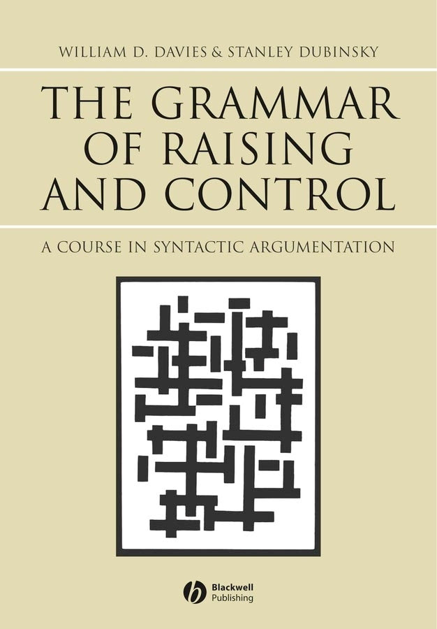 The Grammar of Raising and Control
