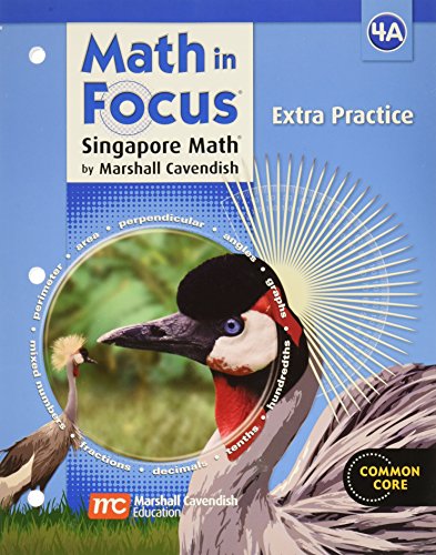 Houghton Mifflin Harcourt Math in Focus Extra Practice Book A Grade 4