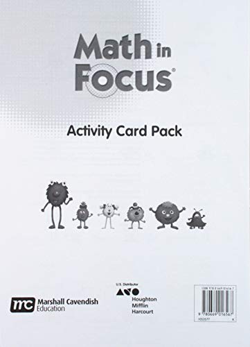 Math in Focus: Singapore Math Teacher and Student Activity Cards Grade K