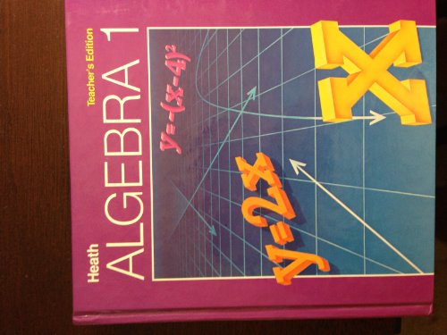 Heath Algebra 1 Teacher Edition by DILLEY (1987) [Hardcover]
