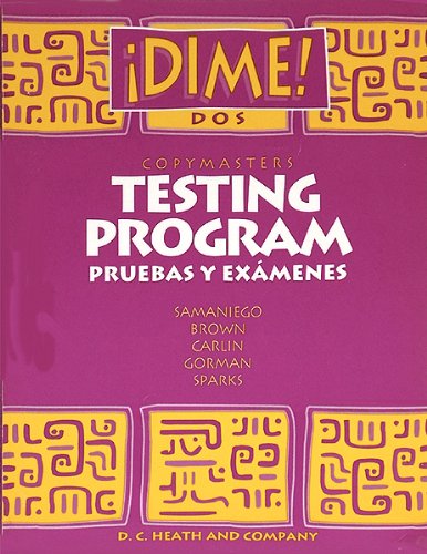 Copymasters Testing Program: Pruebas y Examenes [Paperback] Fabian A. Samaniego; M. Carol Brown; Patricia Hamilton Carlin; Sidney E. Gorman and Carol L. Sparks