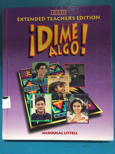 Dime Algo Extended Teacher S Edition Unknown Binding [Hardcover] D C Heath Company