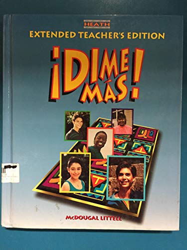 Dime Mas Level 1B Extended Teachers Edition [Hardcover] FabiÃ¡n A. Samaniego