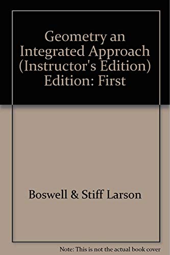 Geometry an Integrated Approach [Hardcover] Ron Larson