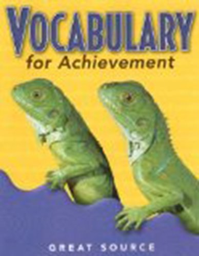 Great Source Vocabulary for Achievement Student Edition Grade 3  2000