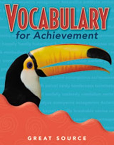 Vocabulary for Achievement Teacher's Edition Grade 4 2000