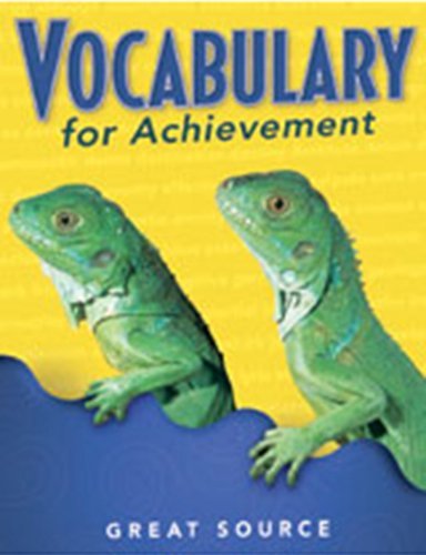 Vocabulary for Achievement Student Workbook 5 Pack Grade 3 2000