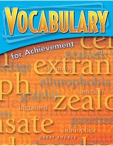 Vocabulary for Achievement Student Book 5-Pack Grade 7
