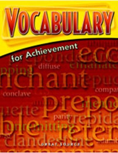 Vocabulary for Achievement Student Book 5-Pack Grade 12