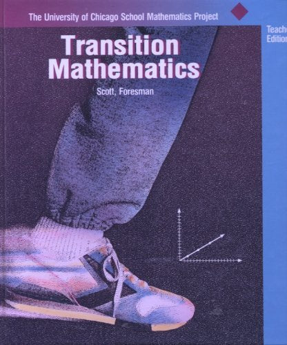 Transition Math (Teacher's Edition) [Hardcover] Flanders Porter Viktora Usiskin