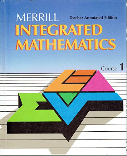 Merrill Integrated Mathematics Course 1 [Hardcover] Richard Klutch