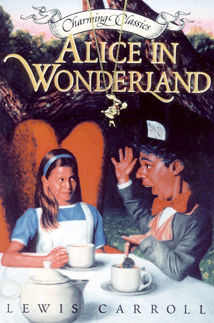 Alice in Wonderland Book and Charm