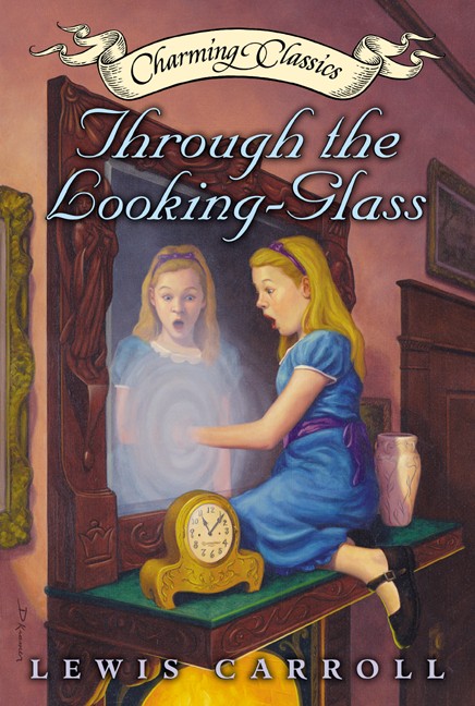 Through the Looking-Glass Book and Charm