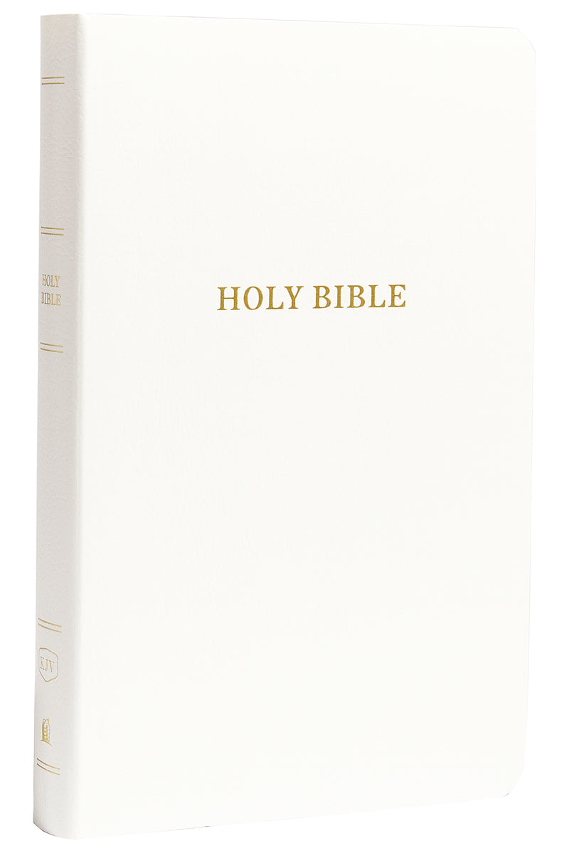 KJV Holy Bible: Gift and Award, White Leather-Look, Red Letter, Comfort Print: King James Version