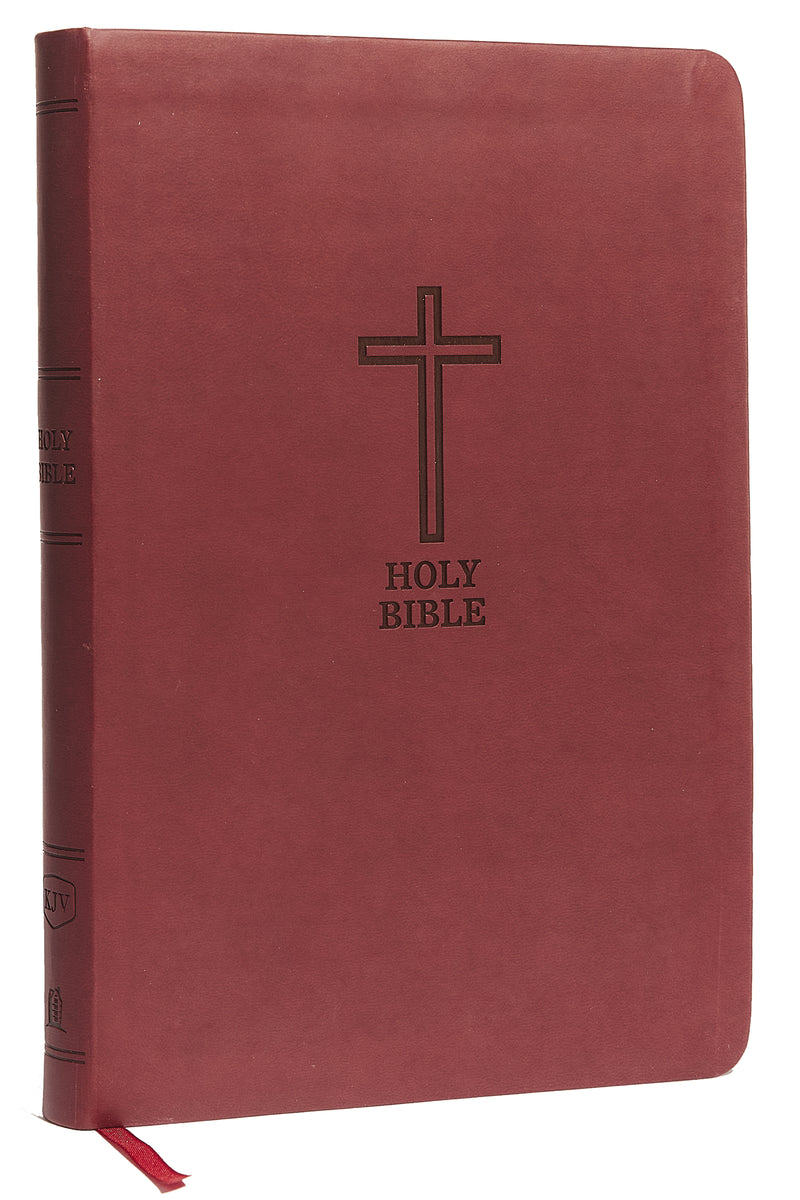 KJV Holy Bible: Value Large Print Thinline, Burgundy Leathersoft, Red Letter, Comfort Print: King James Version