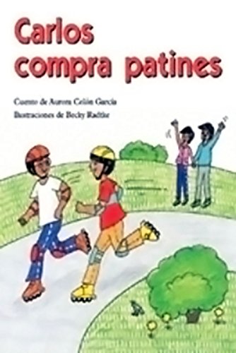 Rigby PM Coleccion Leveled Reader 6pk morado (purple) Carlos compra patines (Carlos Buys Skates)