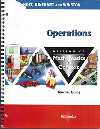 Operations Mathematics in Context Teacher Guide [Spiral-bound] Unknown