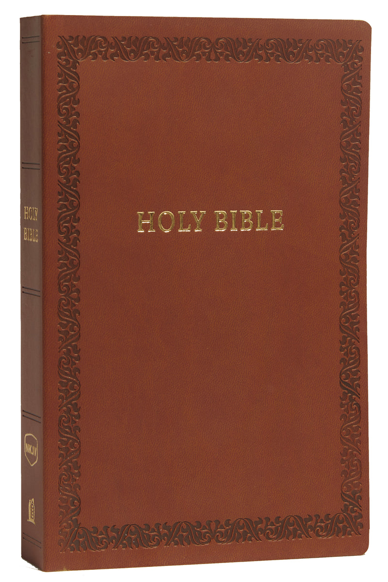 NKJV, Holy Bible, Soft Touch Edition, Leathersoft, Brown, Comfort Print: Holy Bible, New King James Version