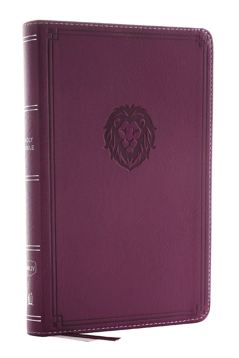 NKJV, Thinline Bible Youth Edition, Leathersoft, Purple, Red Letter, Comfort Print: Holy Bible, New King James Version