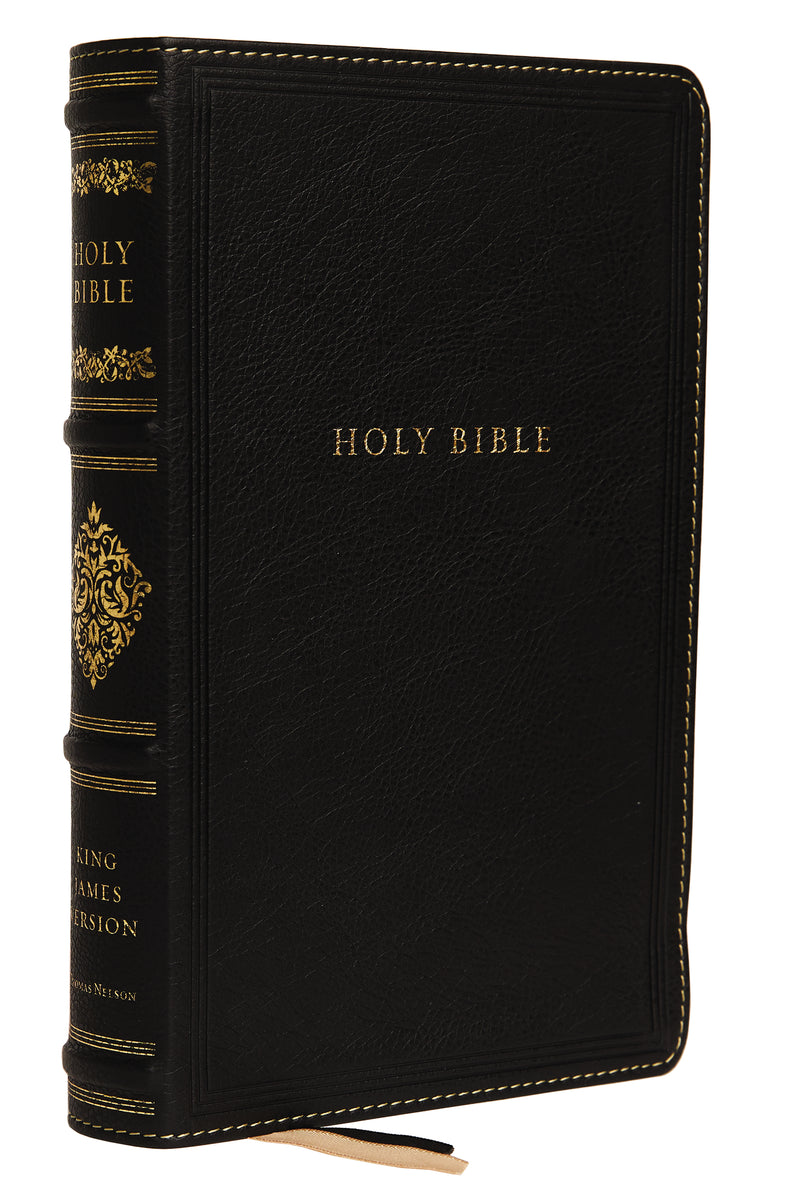 KJV, Personal Size Reference Bible, Sovereign Collection, Genuine Leather, Black, Red Letter, Comfort Print: Holy Bible, King James Version