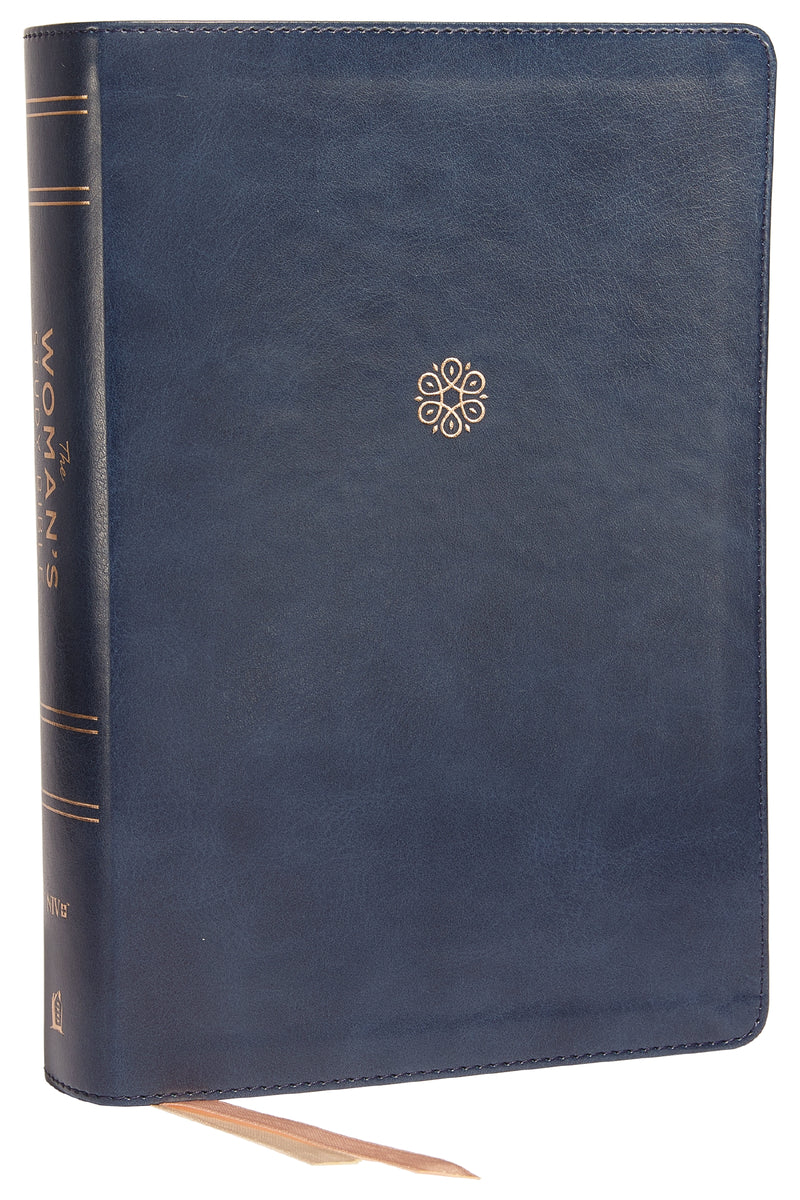 NIV, The Woman's Study Bible, Leathersoft, Blue, Full-Color, Red Letter: Receiving God's Truth for Balance, Hope, and Transformation