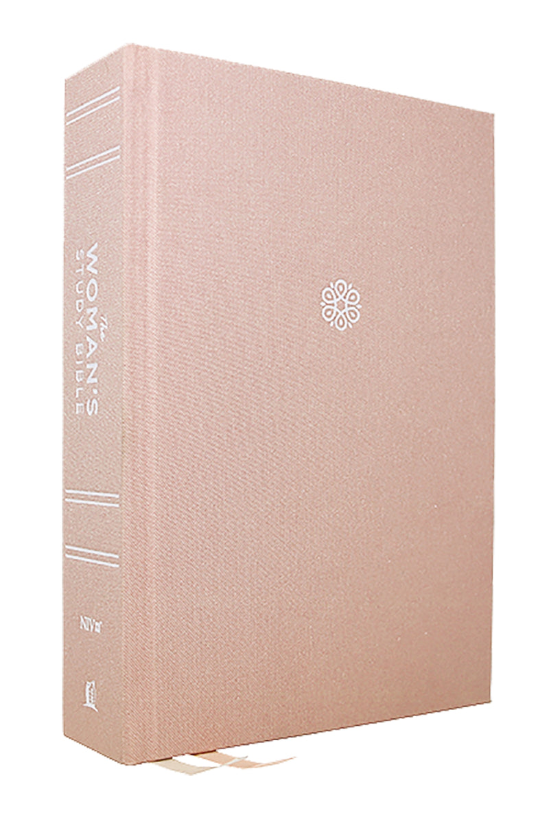 NIV, The Woman's Study Bible, Cloth over Board, Pink, Full-Color, Red Letter, Thumb Indexed: Receiving God's Truth for Balance, Hope, and Transformation