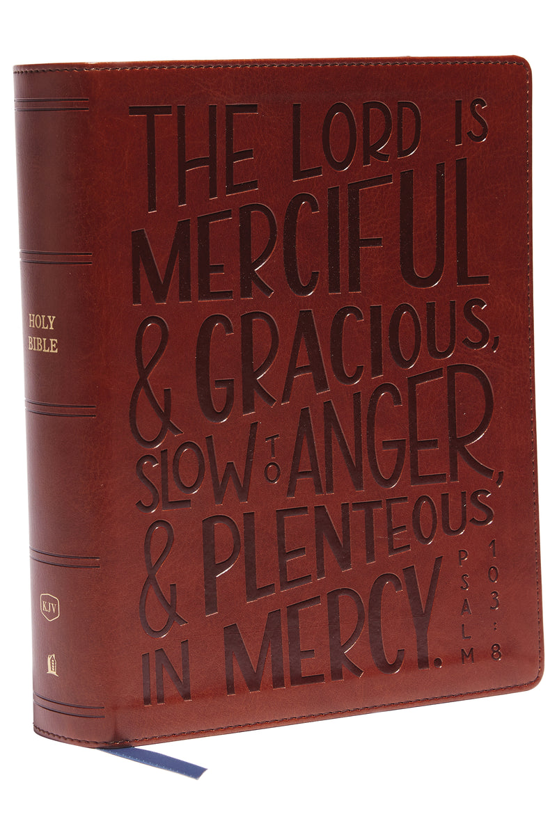 KJV, Journal Reference Edition Bible, Verse Art Cover Collection, Brown Leathersoft, Red Letter, Comfort Print: Let Scripture Explain Scripture. Reflect on What You Learn.