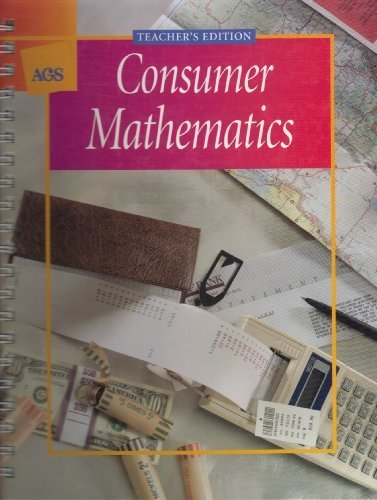 Consumer Mathematics Teacher's Edition [Spiral-bound] Harmeyer