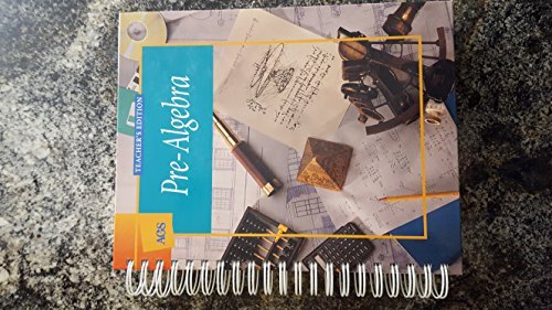 Pre-Algebra [Hardcover] Siegfried Haenisch