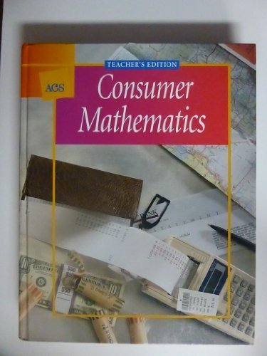 Consumer Mathematics, Teacher's Edition [Hardcover] Kathleen M. Harmeyer