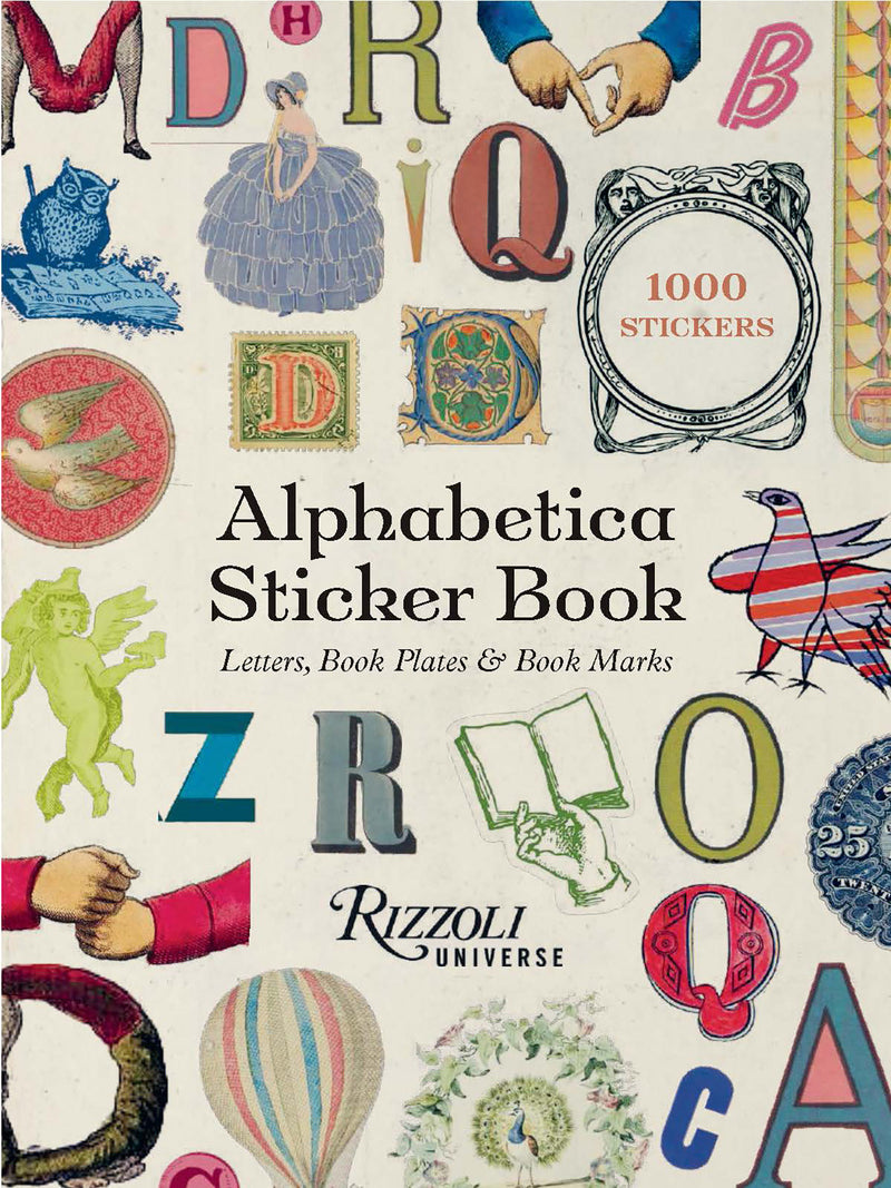 Alphabetica Sticker Book:Letters, Bookplates, and Bookmarks for Booklovers
