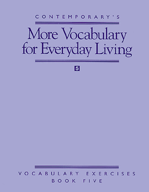 Vocabulary Exercises More Vocabulary For Everyday Living 10 Pack