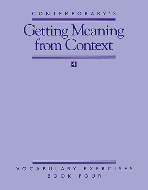 Vocabulary Exercises Getting Meaning From Context 10 Pack