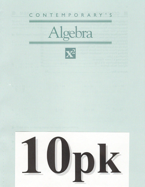 Math Exercises Algebra 10 Pack