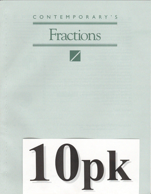 Math Exercises Fractions 10 Pack
