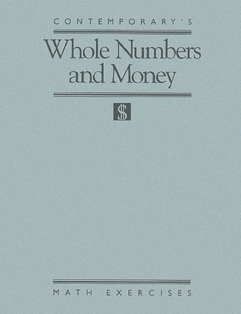Math Exercises Whole Numbers & Money