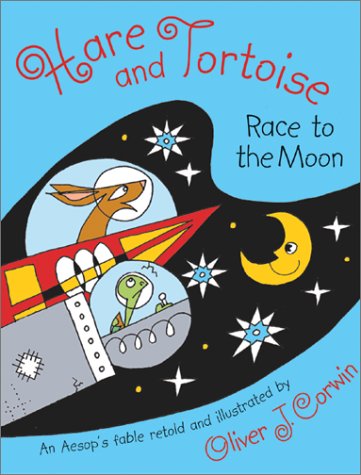 Hare And Tortoise Race To Moon