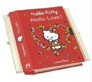 Hello Kitty Hello Love Red Heart Secret Drawer Locked Diary