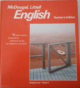 McDougal, Littell English Orange Level, Grade 9--Teacher's Edition [Hardcover] McDougal Littell