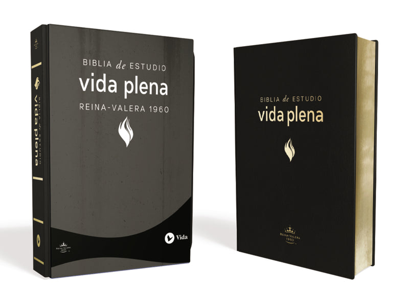 RVR60, Biblia de Estudio de la vida plena, Leather-Look, Negro