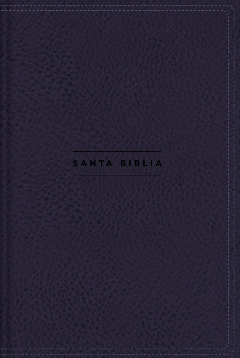 NVI, Santa Biblia, Revisión 2022, Una columna con referencias, Leathersoft, Navy, Palabras de Jesús en Rojo, Comfort Print